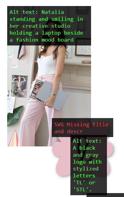 preview of alt text example from the lines by natalia website